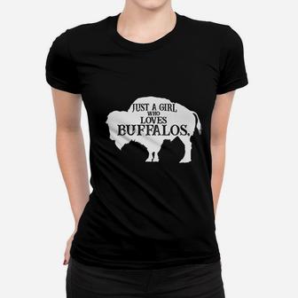 Just A Girl Who Loves Buffaloes Women T-shirt - Thegiftio UK
