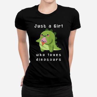 Just A Girl Who Loves Dinosaurs Kawaii Shirt Women T-shirt | Crazezy CA