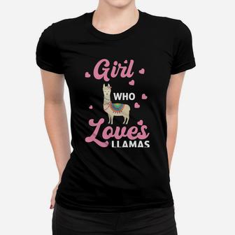 Just A Girl Who Loves Llamas - Llama Sweatshirt Women T-shirt | Crazezy CA