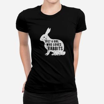 Just A Girl Who Loves Rabbits Women T-shirt - Thegiftio UK