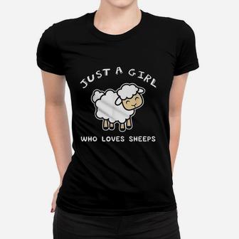 Just A Girl Who Loves Sheep Women T-shirt | Crazezy DE