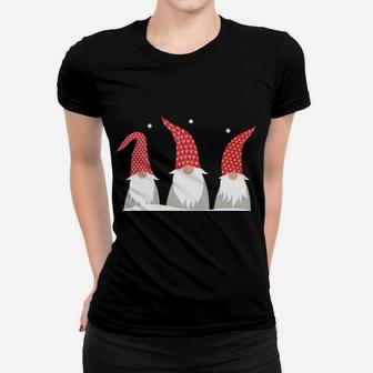 Just Hangin With My Gnomies Merry Christmas Cute Holiday Women T-shirt | Crazezy AU