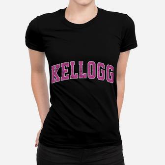 Kellogg Idaho Id Vintage Sports Design Pink Design Women T-shirt | Crazezy