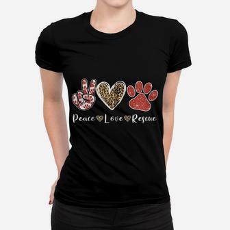 Ki Peace Love Rescue Dog Cat Lover Costume Pet Owners Zip Hoodie Women T-shirt | Crazezy