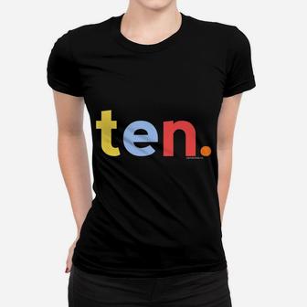 Kids 10Th Birthday Shirt For Boys 10 Ten | Age 10 Gift Ideas Women T-shirt | Crazezy