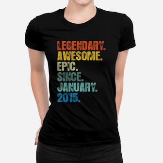 Kids Epic Since January 2015 5Th Birthday Gift 5 Yrs Old Women T-shirt | Crazezy