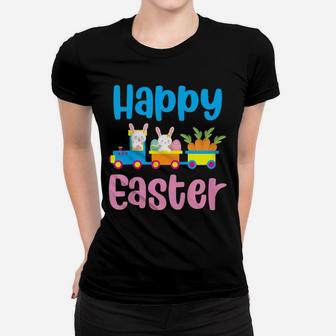 Kids Happy Easter Bunny Rabbit Egg Hunting Train Lover Women T-shirt | Crazezy CA