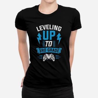 Kids Leveling Up To 3Rd Grade Third Cool Gamer Christmas Gift Women T-shirt | Crazezy AU