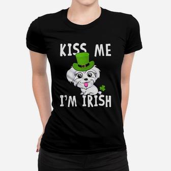Kiss Me I Am Irish Maltese Women T-shirt - Monsterry AU