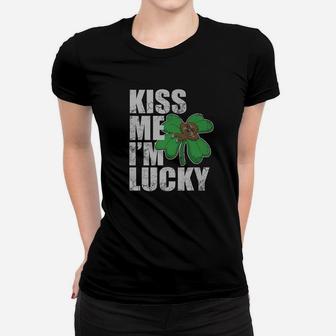 Kiss Me Im Lucky Sloth Irish St Patricks Day Women T-shirt - Thegiftio UK