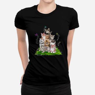 Kittens With Cats Cute Cat Women T-shirt | Crazezy DE