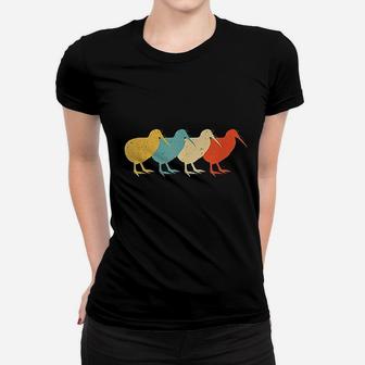Kiwi Vintage Retro Bird Animal Lover Women T-shirt | Crazezy