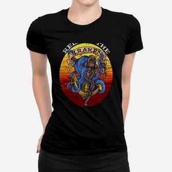 Kraken Sea Monster Vintage Release The Kraken Giant Kraken Women T-shirt | Crazezy CA