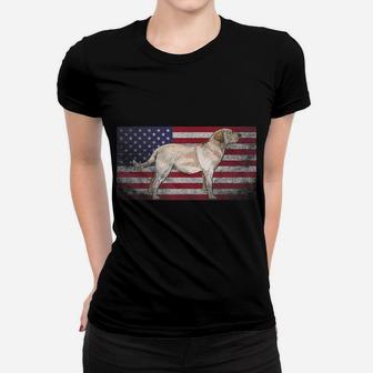 Labrador Retriever Dog 4Th Of July American Flag America Usa Women T-shirt | Crazezy DE