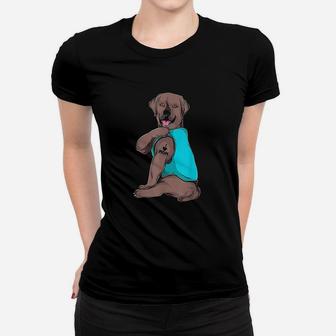 Labrador Retriever I Love Mom Dog Mom Women T-shirt | Crazezy