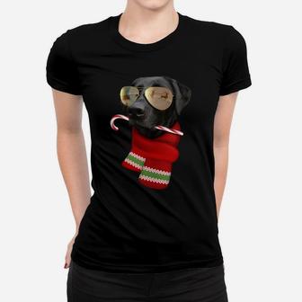 Labrador Shirt Christmas Gift Dog Lovers Lab Sunglasses Sweatshirt Women T-shirt | Crazezy