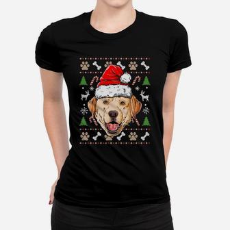 Labrador Ugly Christmas Dog Santa Hat Xmas Boys Kids Girls Sweatshirt Women T-shirt | Crazezy