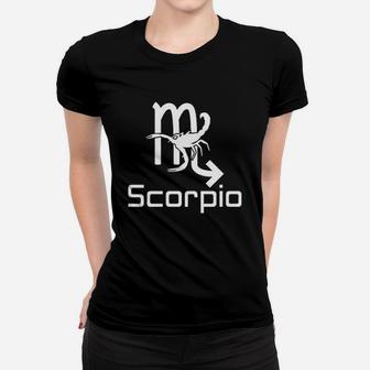Ladies Scorpio Horoscope Birthday Gift Women T-shirt | Crazezy