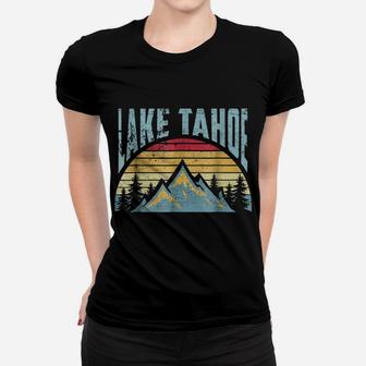 Lake Tahoe Tee - Hiking Skiing Camping Mountains Retro Shirt Women T-shirt | Crazezy