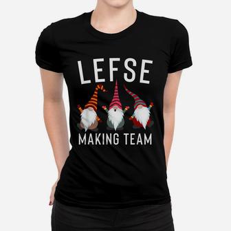 Lefse Making Rolling Team Gnome Xmas Gift Women T-shirt | Crazezy DE
