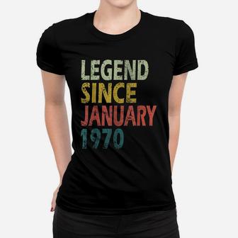 Legend Since January 1970 50Th Birthday Gift 50 Year Women T-shirt | Crazezy CA