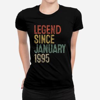 Legend Since January 1995 25Th Birthday Gift 25 Year Old Women T-shirt | Crazezy UK