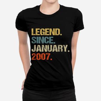 Legend Since January 2007 13 Years Old Boys Gifts Women T-shirt | Crazezy CA