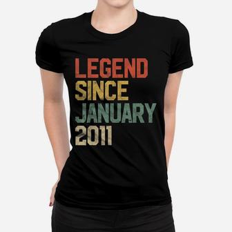 Legend Since January 2011 10Th Birthday Gift 10 Year Old Women T-shirt | Crazezy