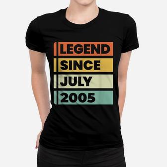 Legend Since July 2005 14Th Birthday Gift Retro Vintage Women T-shirt | Crazezy UK