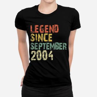Legend Since September 2004 15Th Birthday Gift 15 Years Old Women T-shirt | Crazezy