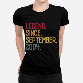 Legend Since September 2004 15Th Birthday Gift 15 Years Old Women T-shirt | Crazezy