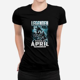 Legenden Werden im April Geboren Frauen Tshirt für Geburtstagsfeier - Seseable