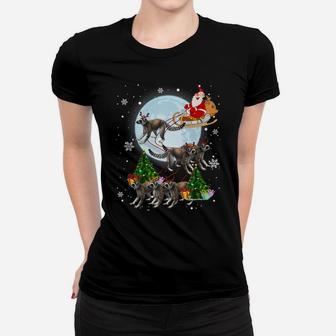 Lemurs Reindeer Christmas Funny Lemurs Lover Xmas Gifts Women T-shirt | Crazezy