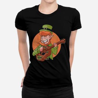 Leprechaun Guitar St Patricks Day Irish Green Saint Patrick Women T-shirt | Crazezy AU