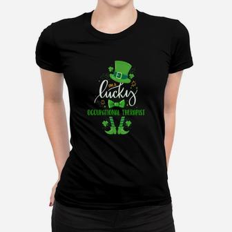Leprechaun Im A Lucky Occupational Therapist St Patricks Women T-shirt - Monsterry AU