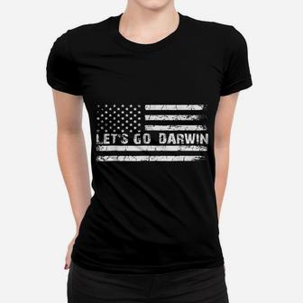 Lets Go Darwin Funny Sarcastic Let’S Go Darwin Us Flag Women T-shirt | Crazezy