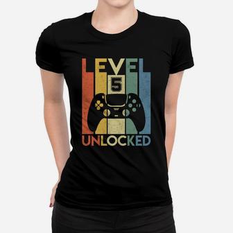 Level 5 Unlocked Birthday 5 Year Old Its My 5Th Birthday Women T-shirt | Crazezy UK