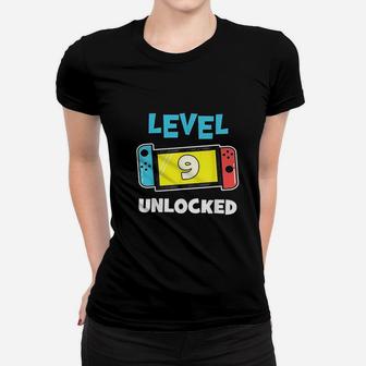 Level 9 Unlocked Gamer Women T-shirt | Crazezy