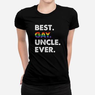 Lgbt Best Gay Uncle Ever Women T-shirt - Monsterry