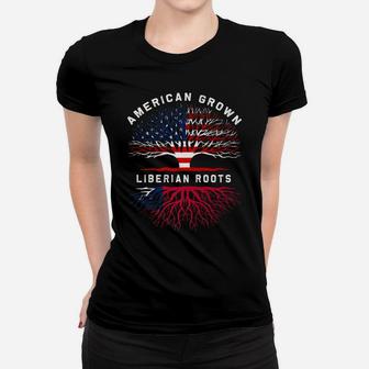 Liberian Roots American Grown Tree Family Heritage Women T-shirt | Crazezy
