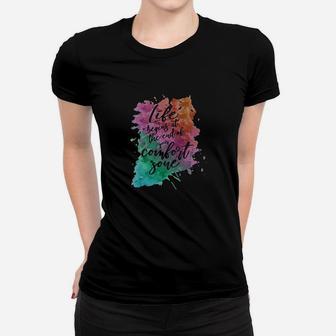Life Begins At The End Of Comfort Zone Women T-shirt | Crazezy