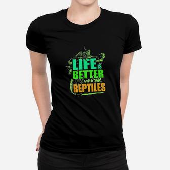 Life Is Better With Reptiles Leopard Gecko Women T-shirt | Crazezy DE