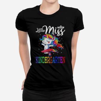 Little Miss Kindergarten First Day Of School Girls Gift T-Sh Women T-shirt | Crazezy UK