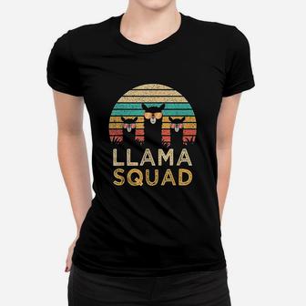 Llama Squad Sunglasses Cool Llamas Vintage Women T-shirt | Crazezy CA
