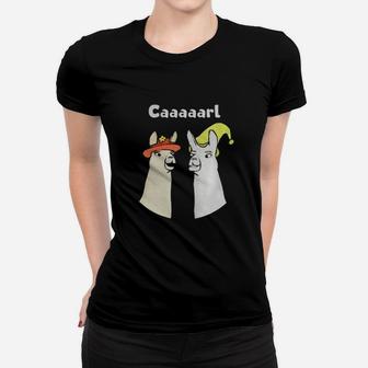 Llamas With Hats Caaaarl Women T-shirt - Thegiftio UK