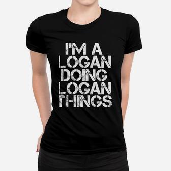 Logan Funny Surname Family Tree Birthday Reunion Gift Idea Women T-shirt | Crazezy UK