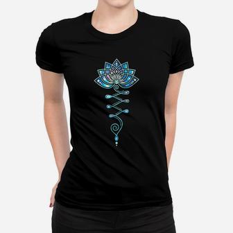Lotus Flower Unalome Yoga Meditation Awareness Zen T-Shirt Women T-shirt | Crazezy