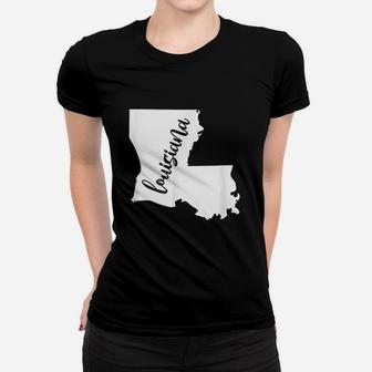 Louisiana Map Home Women T-shirt - Thegiftio UK