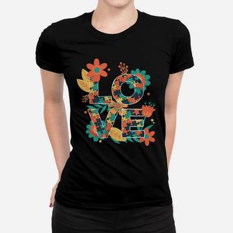 Love Autism Awareness Be Kind Puzzle Pieces And Flower Women T-shirt | Crazezy CA