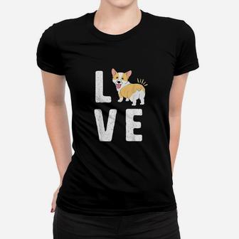 Love Corgis Heart Welsh Puppy Dog Lover Sitter Gift Women T-shirt | Crazezy